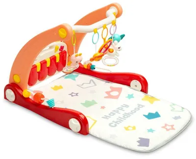 Produktbild von TOYZ - 2 in 1 Lauflernwagen mit Spieldecke Musik Spielbogen - Rosa