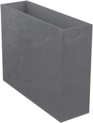 Image de Wall wall Loft XL Volcania 63 L -Reproduction en pierre artificielle - Double mur - Réservoir d'eau - 99 x 29 x 78 cm - Gris galet