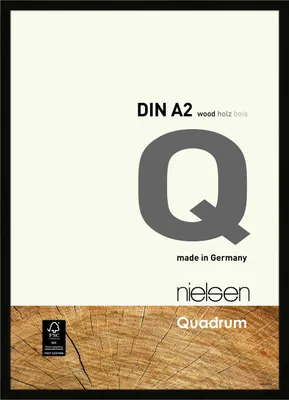 Produktbild von nielsen Holz Bilderrahmen Quadrum, 42x59,4 cm (A2), Schwarz