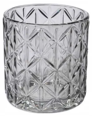Produktbild von SANDRA RICH, "NOBLE" Teelichthalter, Teelichtglas 10cm HELLGRAU