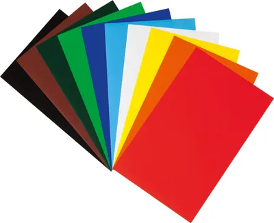 Produktbild von folia Buntpapier 7000 - 35 x 50cm farbig sortiert, gummiert 50 Bögen