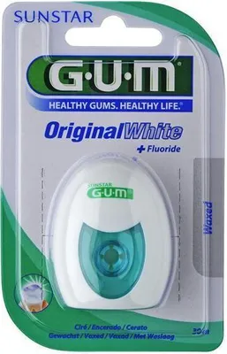 Produktbild von 6x GUM Original White Zahnseide 6x 30 m