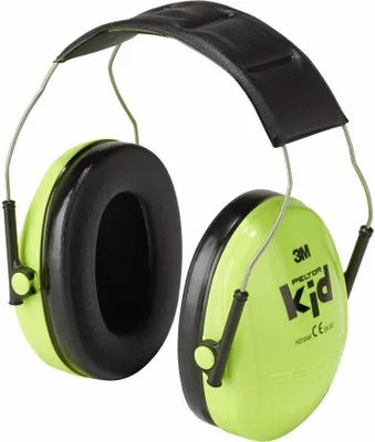 Produktbild von 3M™ Peltor™ Kapselgehörschützer für Kinder, neongrün, SNR = 27 dB