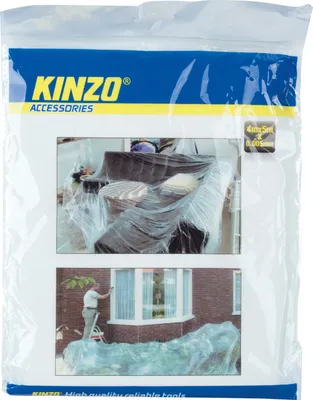 Image de Kinzo film de protection / film de construction 4 x 5 mètres - Transparent