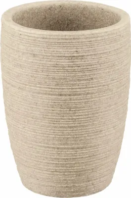 Produktbild von Kleine Wolke 8680272852, Freistehender Zahnbürstenhalter, Polyresin, Braun, Tisch, 75 mm, 75 mm