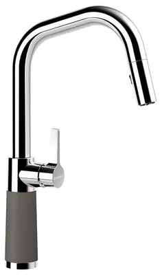 Produktbild von SCHOCK Armatur SC-530 in SILVERSTONE mit Zugauslauf / CRISTADUR®