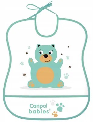 Produktbild von Canpol, Śliniak plastikowy miękki, 2/919, 1 sztuka