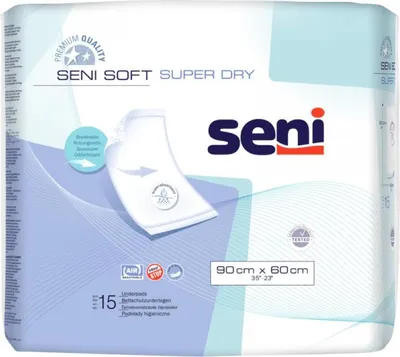 Produktbild von Seni Soft Super Dry Bettschutzunterlagen 4x15 Stück