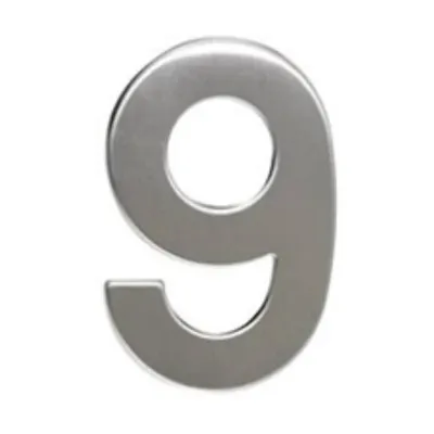 Produktbild von Nummer "9", 50 mm, selbstklebend, Edelstahl