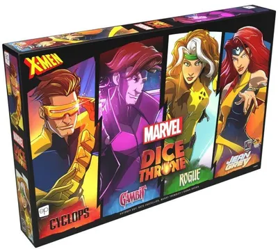 Zdjęcie produktu dla Marvel Dice Throne X-MEN Box 2 Cyclops Rogue gra planszowa KARTY KOŚCI 8+