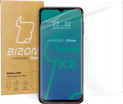 Produktbild von Bizon Glass Hydrogel Displayschutzfolie für Galaxy A24 4G, 2 Stück