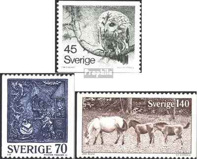 Produktbild von Briefmarken Schweden 1977 Mi 991-993 (kompl.Ausg.) postfrisch Freimarken
