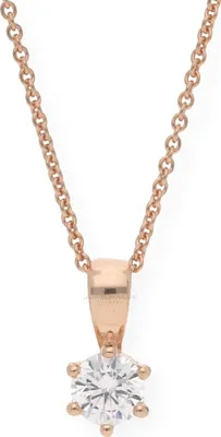 Produktbild von Kettenanhänger Silber 925 Roségold plattiert Zirkonia JL10-02-1279 JuwelmaLux