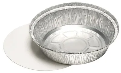 Image de STARPAK Barquette ronde en aluminium avec couvercle 770 ml 25 pièces