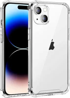 Image de Housse pour iPhone 15 PLUS - Housse antichoc transparente pour téléphone portable, résistante aux rayures, ultra fine Phonillico®