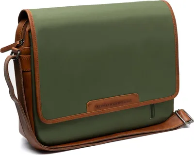 Produktbild von The Chesterfield Brand Umhängetasche mit Laptopfach Falun Flapoverbag Olive Green olivgrün