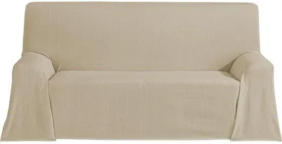 Image de Housse de coussin décorative beige pour la chambre et le salon, 180 x 260 cm