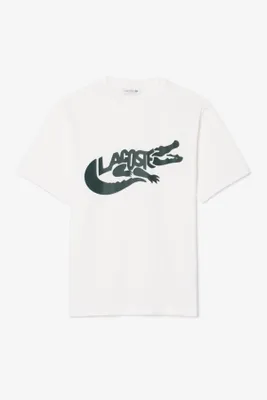 Obrázek produktu pro LACOSTE TH9990, trička s krátkým rukávem a kulatým výstřihem, bílá barva
