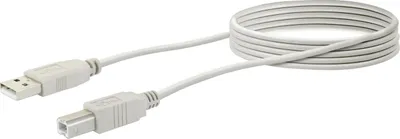 Produktbild von Schwaiger 1.5m USB 2.0 A-B, 1,5 m, USB A, USB B, USB 2.0, Männlich/Männlich, Grau