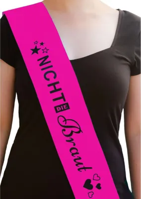 Produktbild von Oblique Unique Schärpe nicht die Braut JGA Junggesellinnenabschied Hen Party pink
