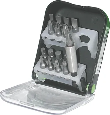 Produktbild von HAUPA Bit-Box, 17 tlg., inkl. Halter, 1 Stk.