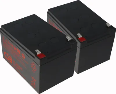 Produktbild von 2 Stück Ersatz-Akku passend für APC RBC6 passend für APC Smart UPS 700, 1000, 1500 & Back UPS Pro 1000 (Maße (LxBxH): 151x98x94mm, Gewicht: 3900 Gramm (3,9 Kg)