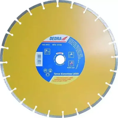 Immagine prodotto di Lama Diamantata Laser Per Calcestruzzo, Granito, Clinker, Asfalto Dedra H1161-40 400Mmx25,4Mm