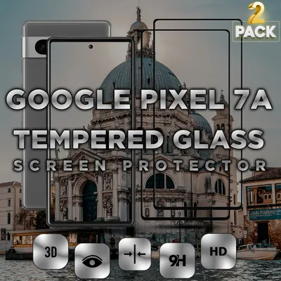 Obrázek produktu pro 2 kusy Google Pixel 7a - tvrzené sklo 9H - 3D ochrana displeje v super kvalitě