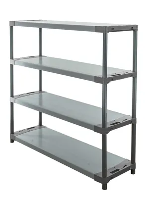Produktbild von Kunststoffregal GREY BEAR | Low | HxBxT 138x150x46cm | Fachlast 70kg | Grau