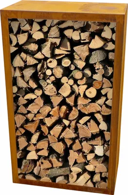 Produktbild von YERD Holz Box Regal stabiles Corten Stahl Kamin Hochbeet 100x60x35cm Edelrost