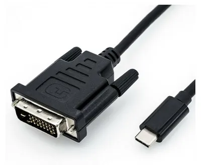 Immagine prodotto di ROLINE 11.04.5830 video cable adapter 1 m USB Type-C DVI Black