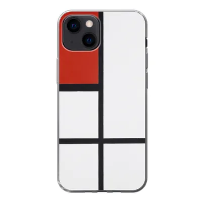 Produktbild von MuchoWow® Handyhülle Schutzhülle Hülle für iPhone 13 mini Komposition - Piet Mondrian Silikon Softcase Handy Hülle - Softcase