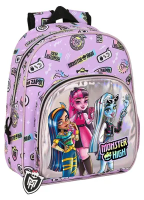 Zdjęcie produktu dla Plecak szkolny Monster High Best Boos w kolorze liliowym, 28 x 34 x 10 cm