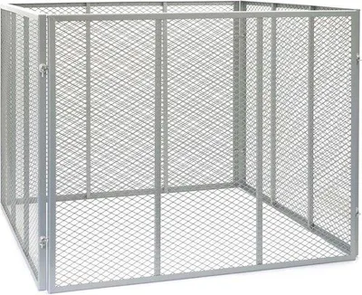 Productafbeelding van Famanu compostbak 800 liter - Geschikt voor tuinafval - Weerbestendig met metalen roosters