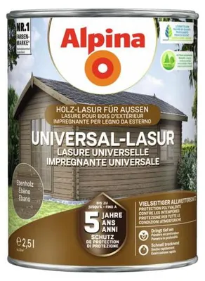 Produktbild von Alpina Universal-Schutz Ebenholz 2,5 Liter seidenmatt