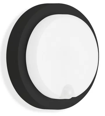 Immagine prodotto di Lampade da parete esterne a LED con sensore di movimento IP44 Ø 17 cm 12 W nere Telefunken