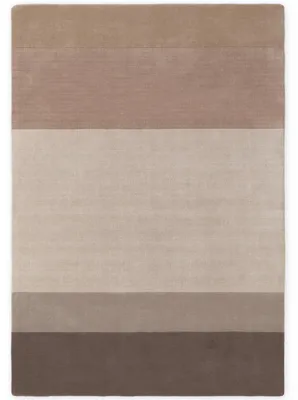Produktbild von Villeroy & Boch Wollteppich Edmund, Creme Braun, handgewebt, wärmeisolierend - 160x230 cm