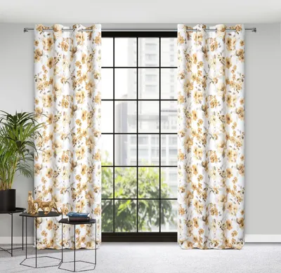 Obrázok produktu pre Design 91, Zatemňovací záves s krúžkami - Caren, bieložltý 140 x 250 cm