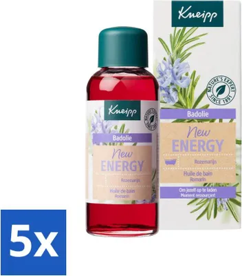 Image de Kneipp - Huile de bain - Romarin - Pour une nouvelle énergie - 100 ml - Lot avantageux - 5 pièces