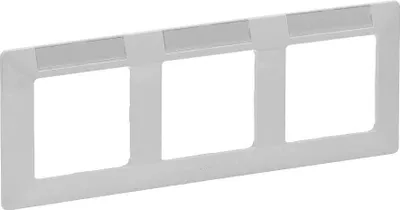 Produktbild von Legrand Valena Life 3-fach Rahmen mit Beschriftungsfeld Ultraweiß 754013