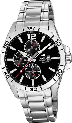 Image de Lotus en acier inoxydable pour hommes montre bracelet argent Fashion multifonction D2UL18812/3