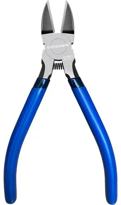 Productafbeelding van KAIHAOWIN kniptang, 160mm, elektronische draadtang voor modelbouw en zachte draden, blauw
