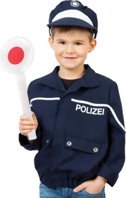 Produktbild von Kinderkostüm Polizei Jacke blau 128