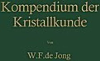 Obrázek produktu pro Kompendium der Kristallkunde