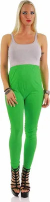 Produktbild von MAMA Umstands Leggings Baumwolle mit Taschen; Grün XL