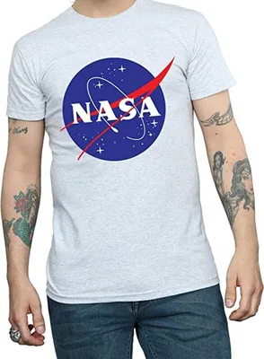 Immagine prodotto di NASA - Maglietta "Insignia" da uomo BI834 (XL) (Grigio)