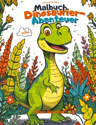 Produktbild von Malbuch die Fantastische Welt der Großen Dinosaurier