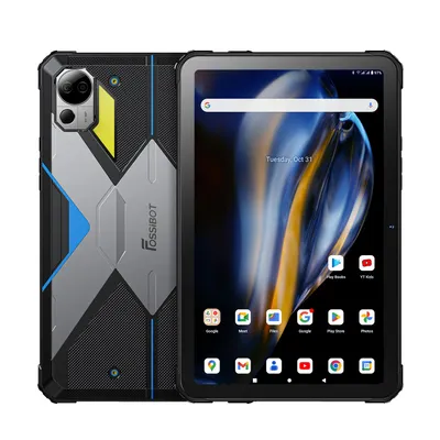 Immagine prodotto di Tablet Fossibot DT2 - Schermo 2K da 10,4", Android, 12 GB + 256 GB, batteria da 22000 mAh, Android 13 - Blu