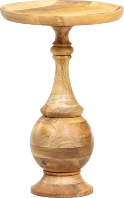 Image de Table d'appoint ronde 43x43x66 cm Bois de manguier massif
