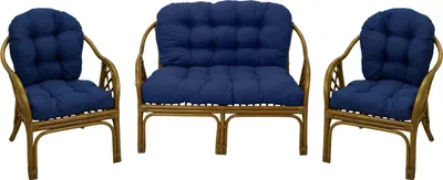 Immagine prodotto di AMPO Cuscino per set Bahama in rattan, sedia in rattan, cuscino per panca da giardino in rattan